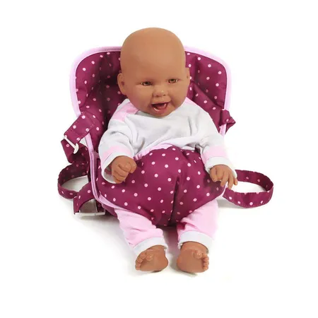 Bayer Chic Puppen-Tragegurt, Dots Brombeere