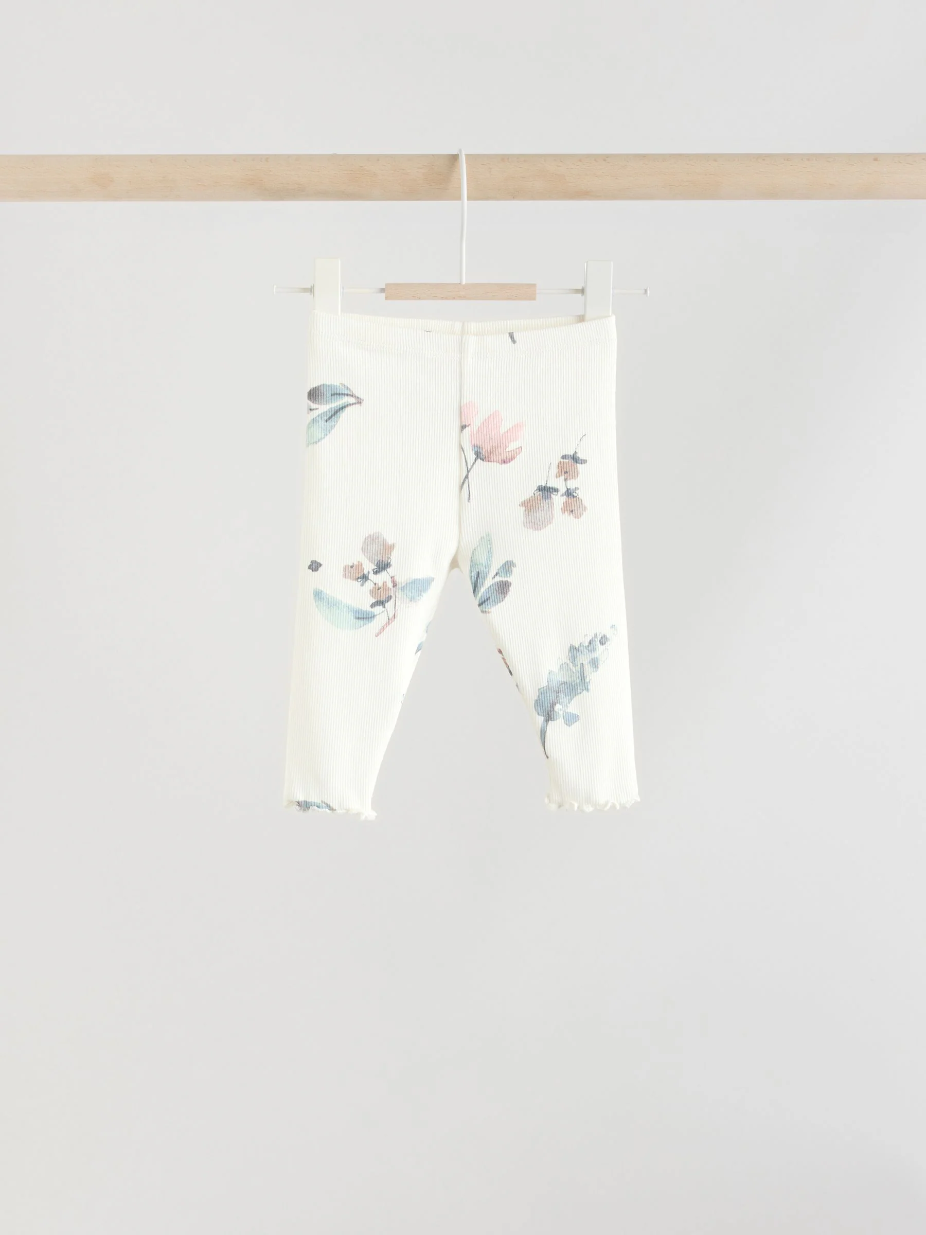 Crème gebloemd - Set van 2 -delige Baby Sweater en Joggingbroeken (0mnd -2jr)