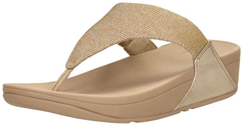 Fitflop Lulu Shimmerlux Toe - Post Sandals beige