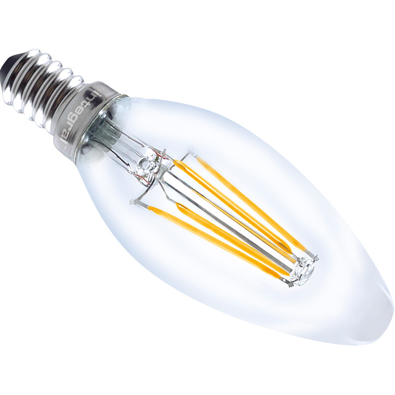 Integral LED lamp filament kaars E14 4.2W 470lm 2700K