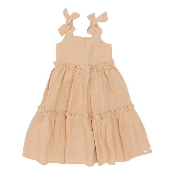 Donsje Robe Janne en Lin | Rose pâle