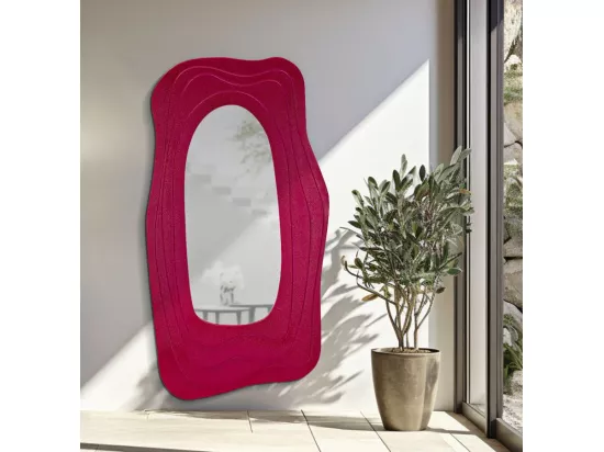 Miroir mural fuchsia 90x4x165 cm
