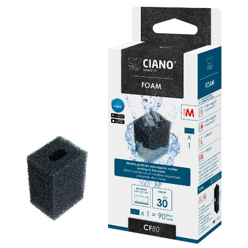 Esponja de substituição Ciano M CF80 para aquários