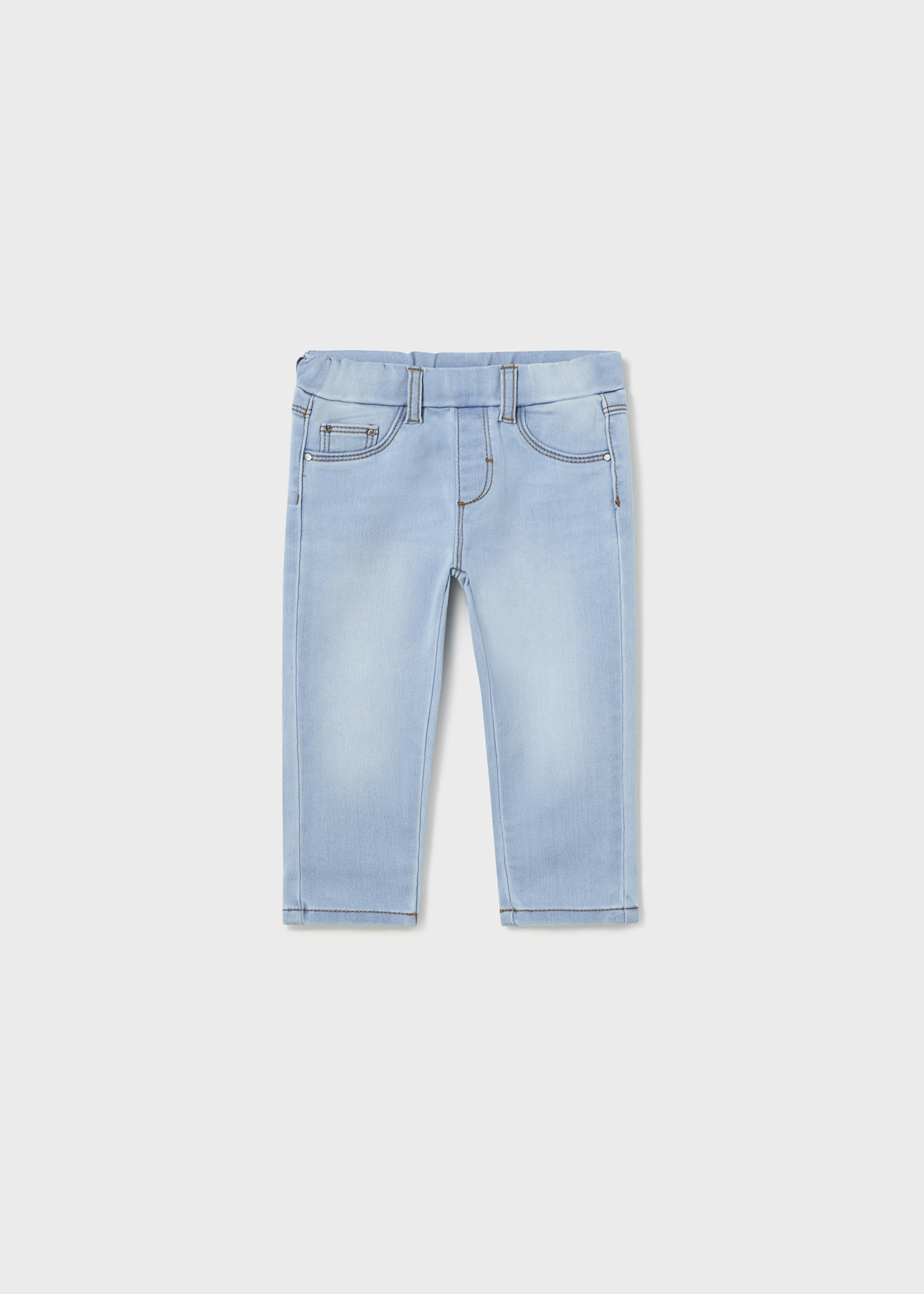 Calça jeans skinny para bebê