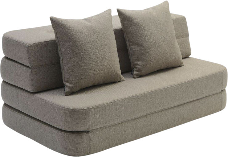 by KlipKlap KK 3 fold sofa Sand w. sand