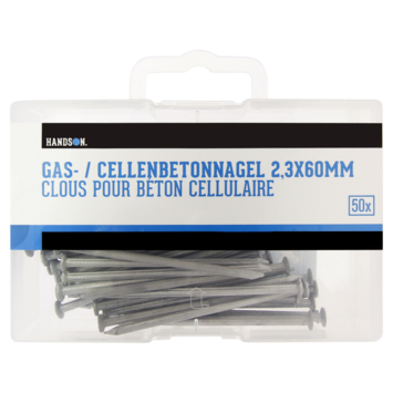 Cellenbetonnagels 2,3 x 60 mm 50 stuks