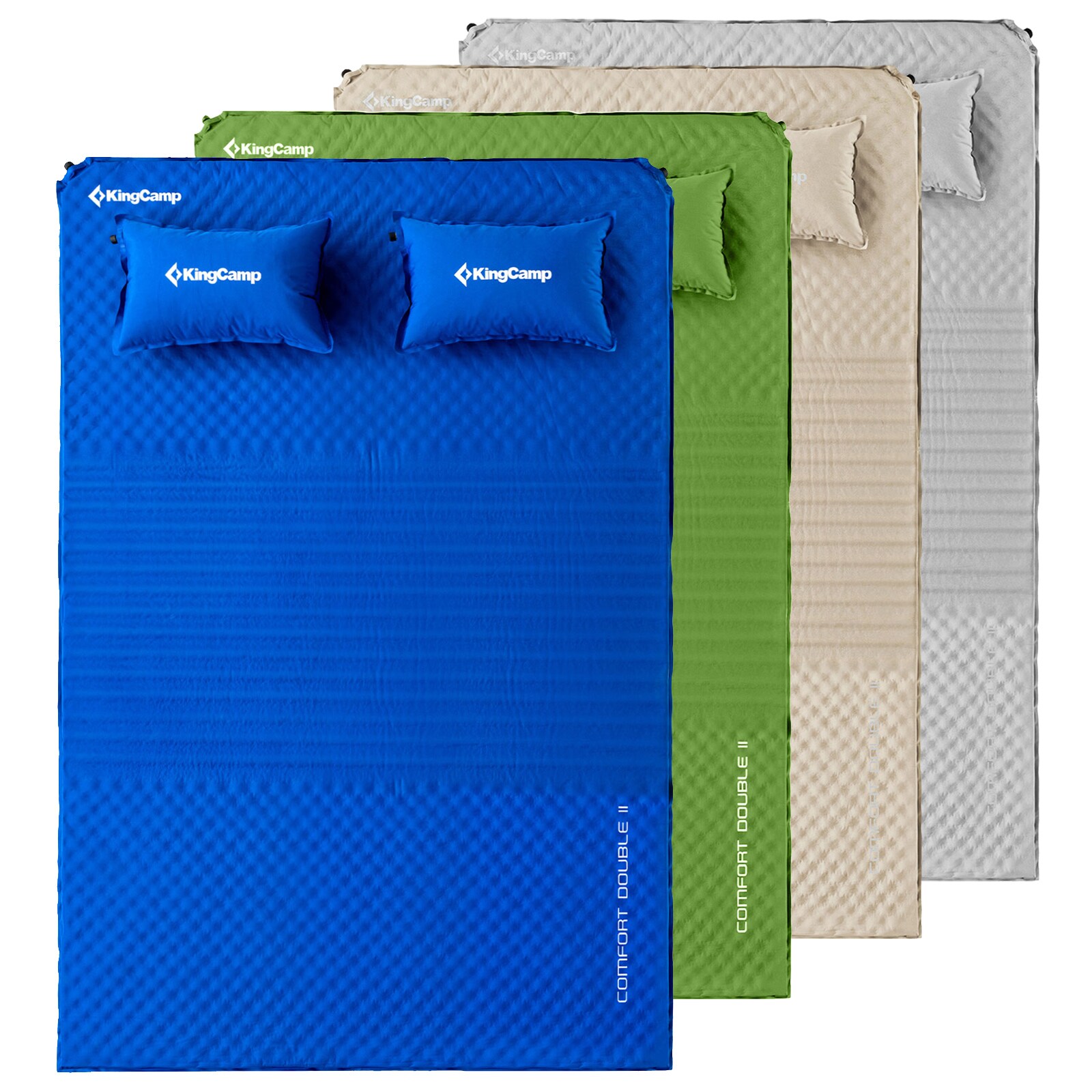 KINGCAMP 2 Personen Isomatte Comfort Double II Camping Doppel Luft Bett Matratze Farbe: Royal Blue