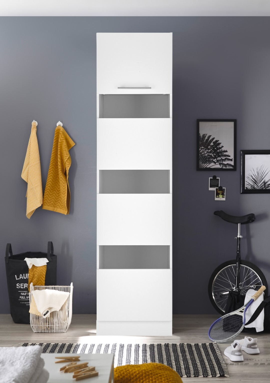 RESPEKTA Wäscheschrank CLARA - weiß matt - 50 cm