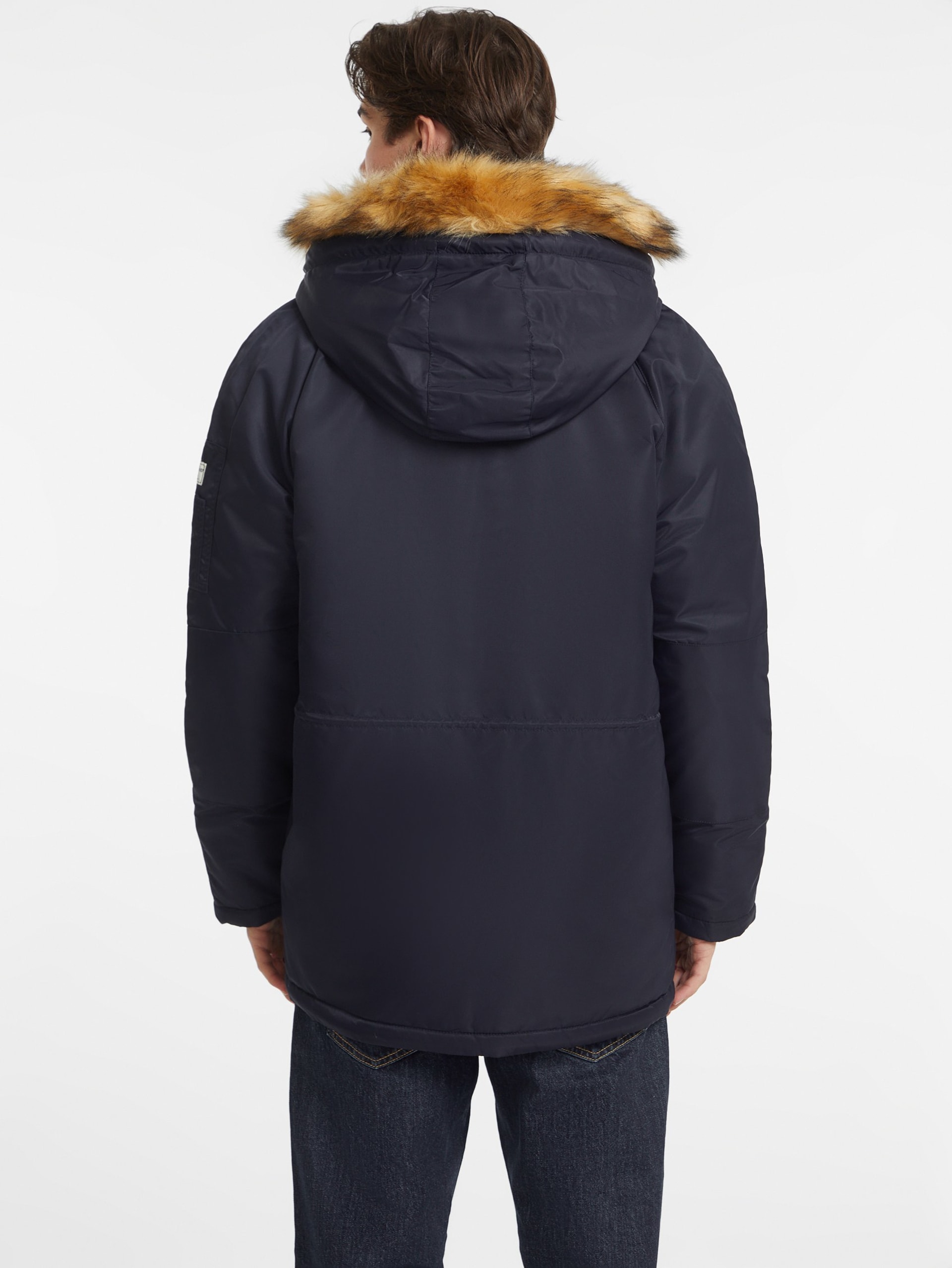 Parka de nylon com capuz