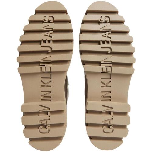 Calvin Klein Jeans - FLATFORM LACE UP BOOT LTH Beige