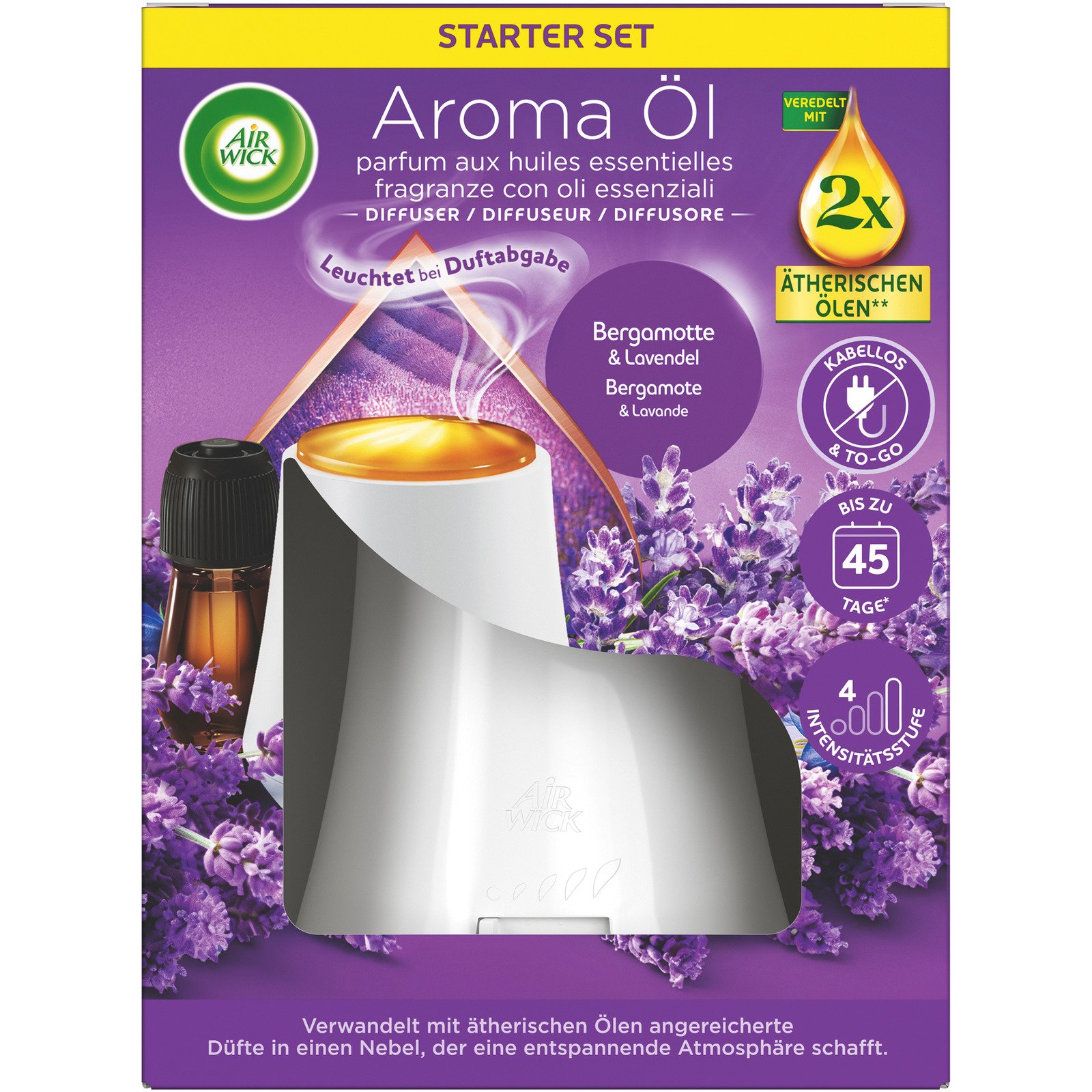 Airwick Aroma-Öl Gerät & Nachfüller Bergamotte