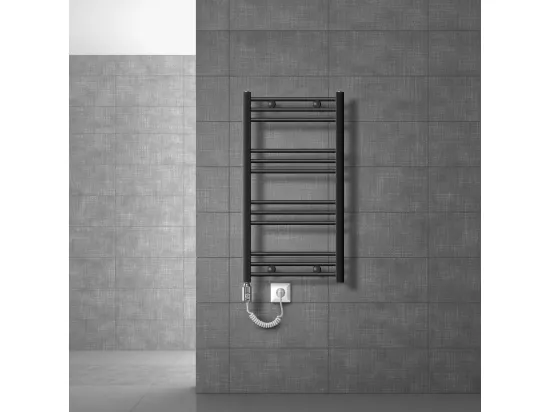 Radiateur avec Élément Chauffant Électrique 300W, 500 x 800 mm, Anthracite
