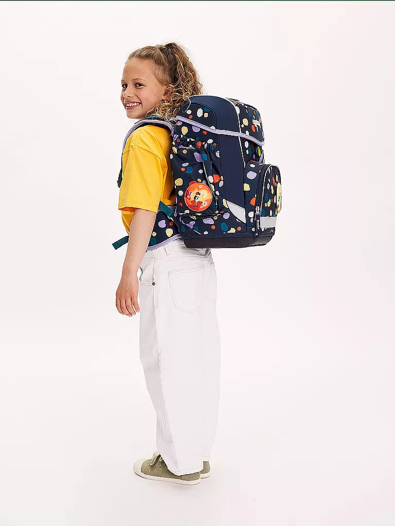 ERGOBAG Schultaschenset 5tlg CUBO - Bärnsteinhöhle  dunkelblau