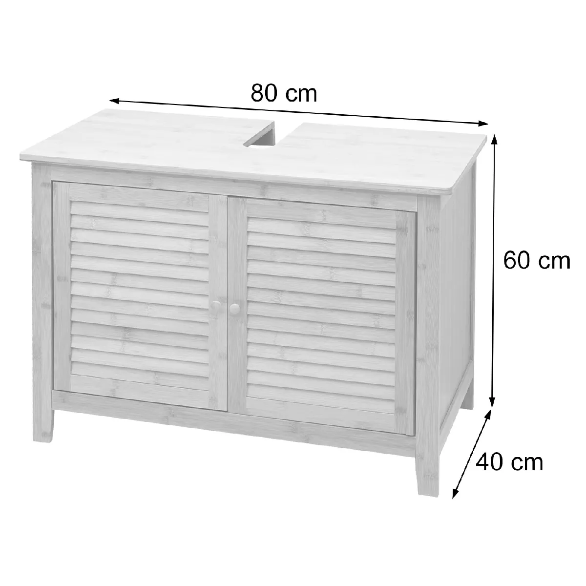 Mendler Meuble sous évier HWC-B18