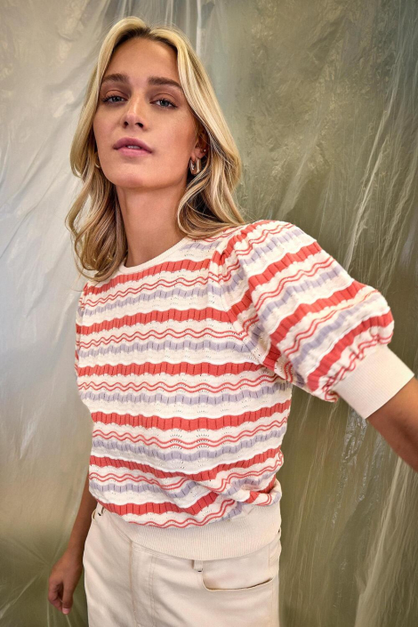 Minus multi color dames trui