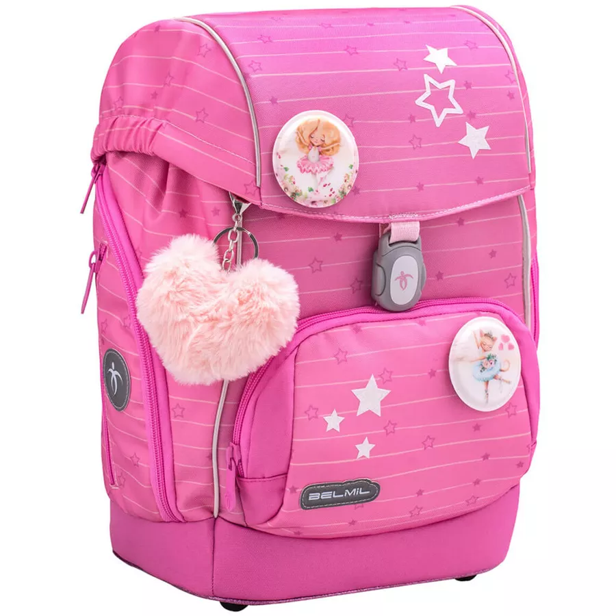 Belmil Schulranzen Premium Comfy Plus Set 6-teilig Candy