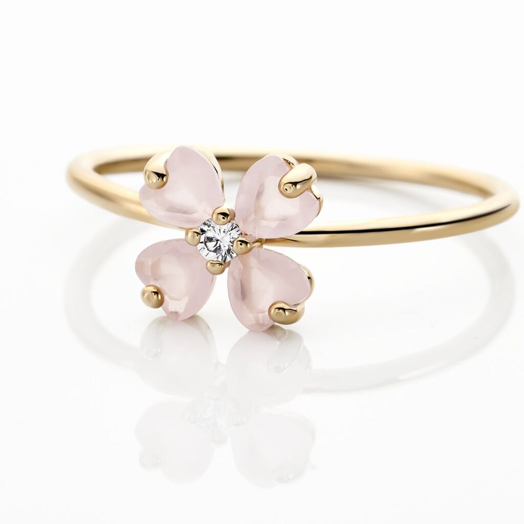 Bague Sendai Plaqué Or Jaune Oxyde De Zirconium