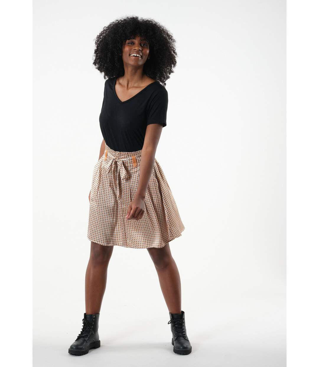 Jupe courte forme patineuse JANELLE