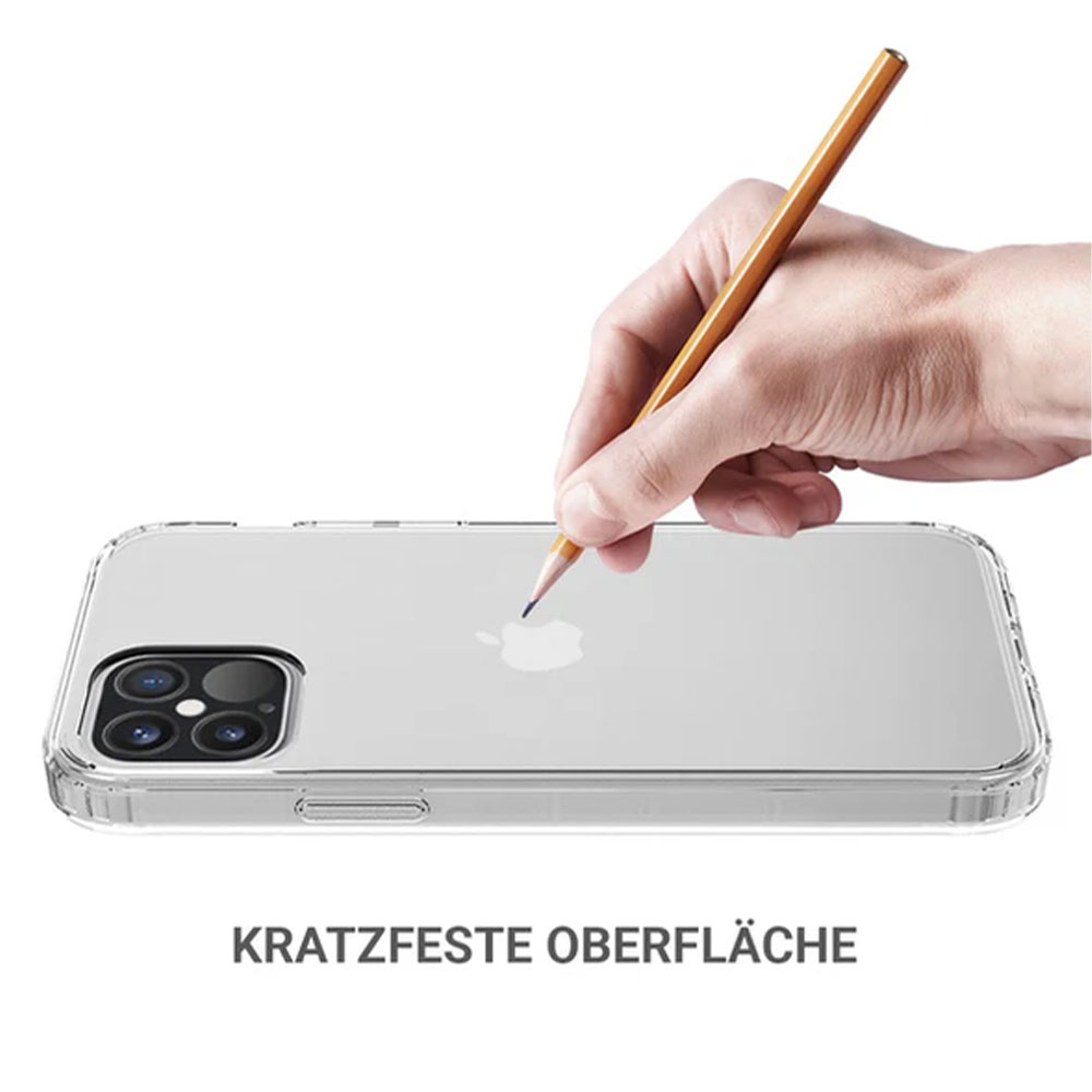 iPhone 16 Hybrid Hülle TPU Bumper   Acryl Rückseite Pankow (11086) - Transparent