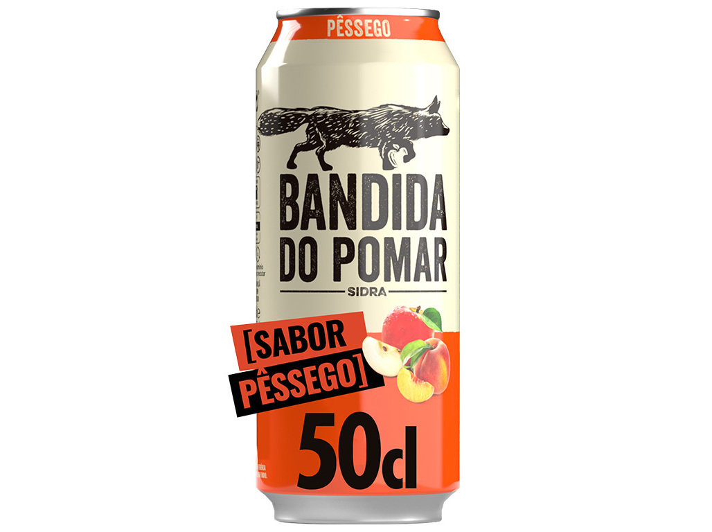 SIDRA BANDIDA DO POMAR PÊSSEGO 0.50L