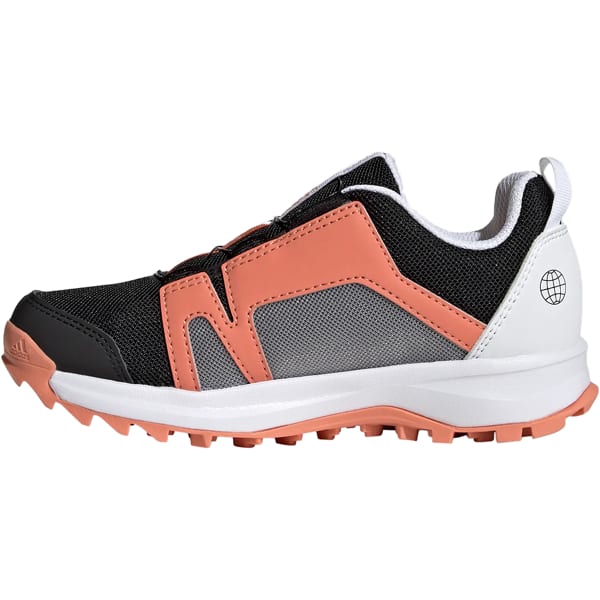 Chaussure trail ADIDAS TERREX AGRAVIC BOA K CORE BLACK/CRYSTAL WHITE/IMPACT ORANGE