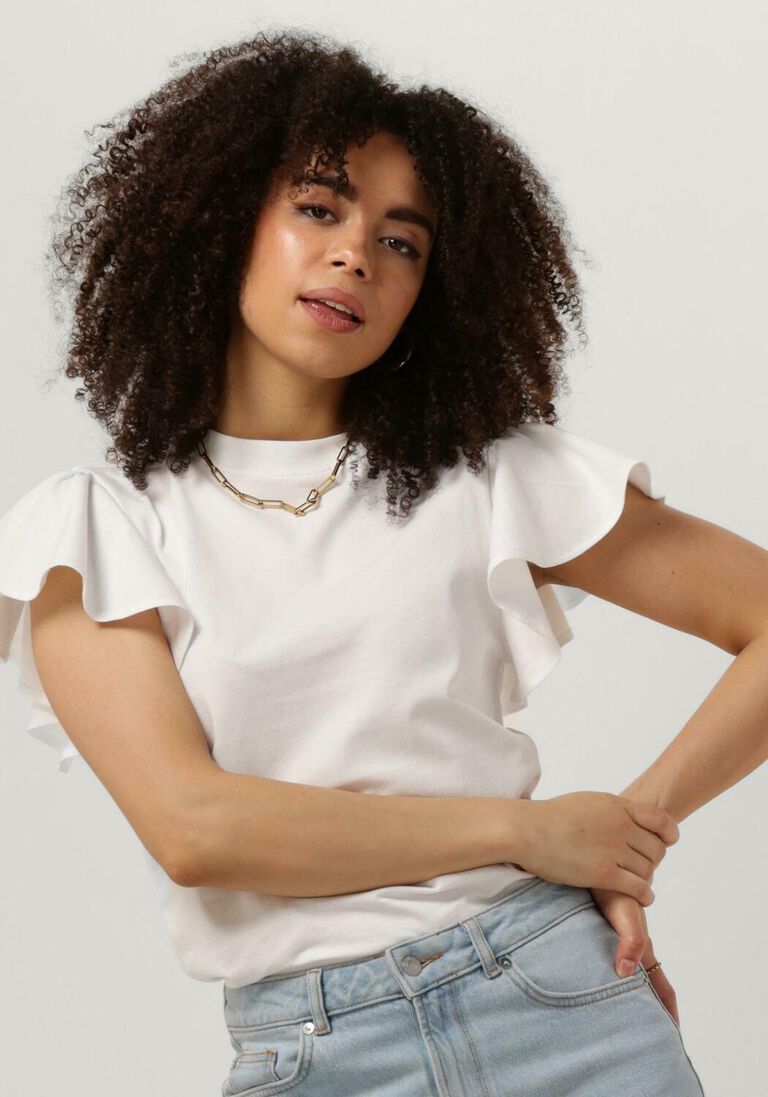 ANOTHER LABEL gebroken wit another label t-shirt addie t-shirt s/s