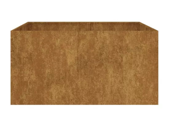 Jardinière 80x80x40 cm acier corten
