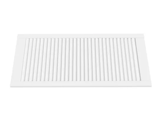 Porte d'armoire à persiennes blanc 99,3x49,4 cm pin massif