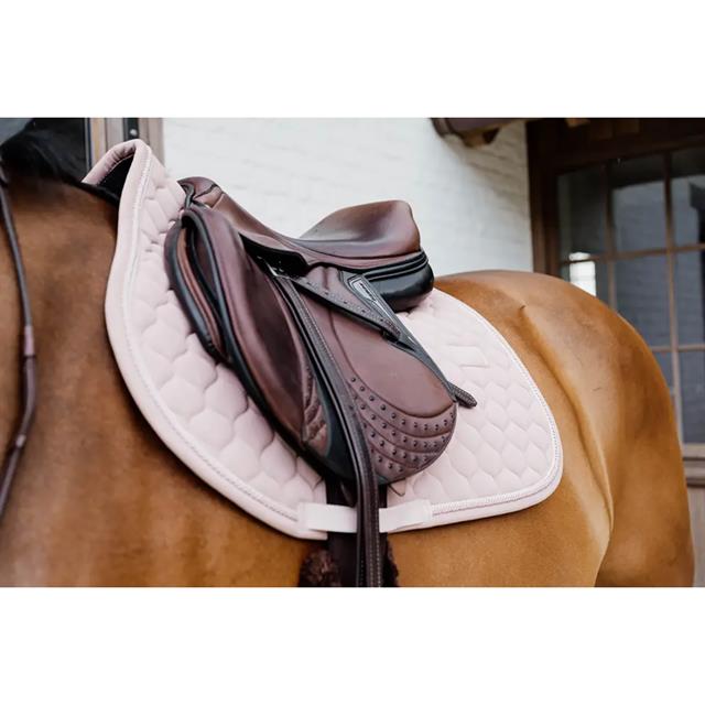 Zadelpad Kentucky Onion Quilt Rubber Logo Dressuur Middenroze