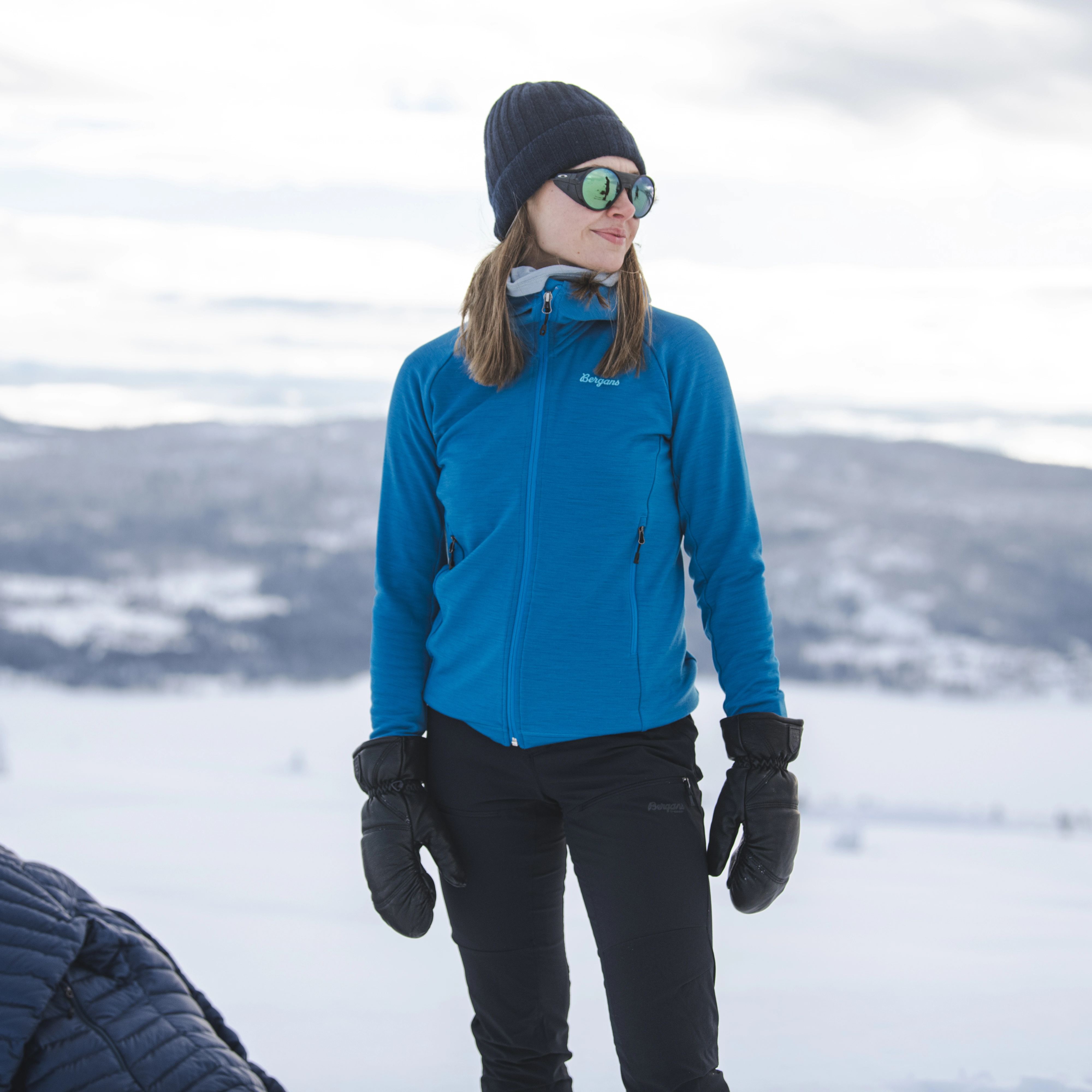 Rabot Merino Tech Midlayer Hoodie Women Dark Aqua Lagoon