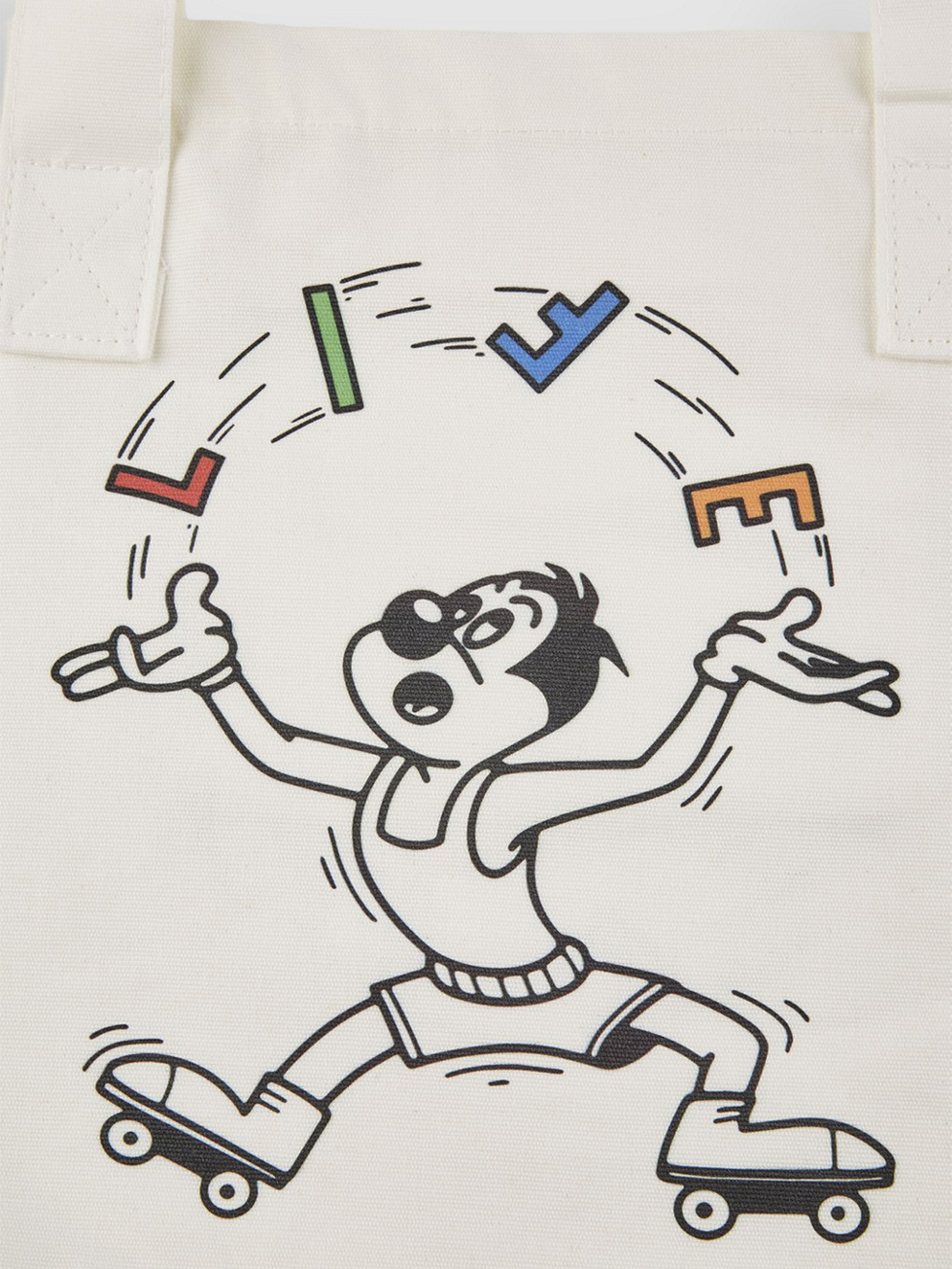 Cleptomanicx Life Is A Juggle Bag ecru