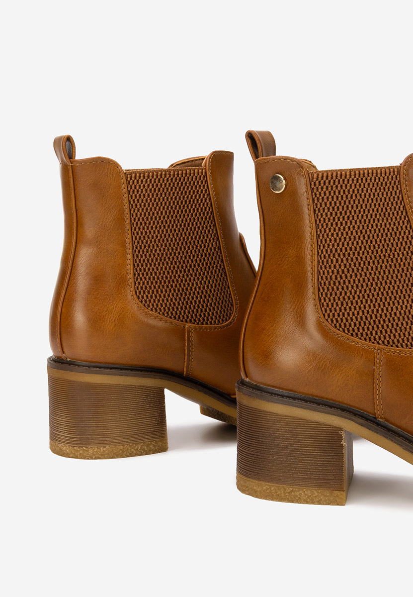 Bottines chelsea femme chameau Flaviama