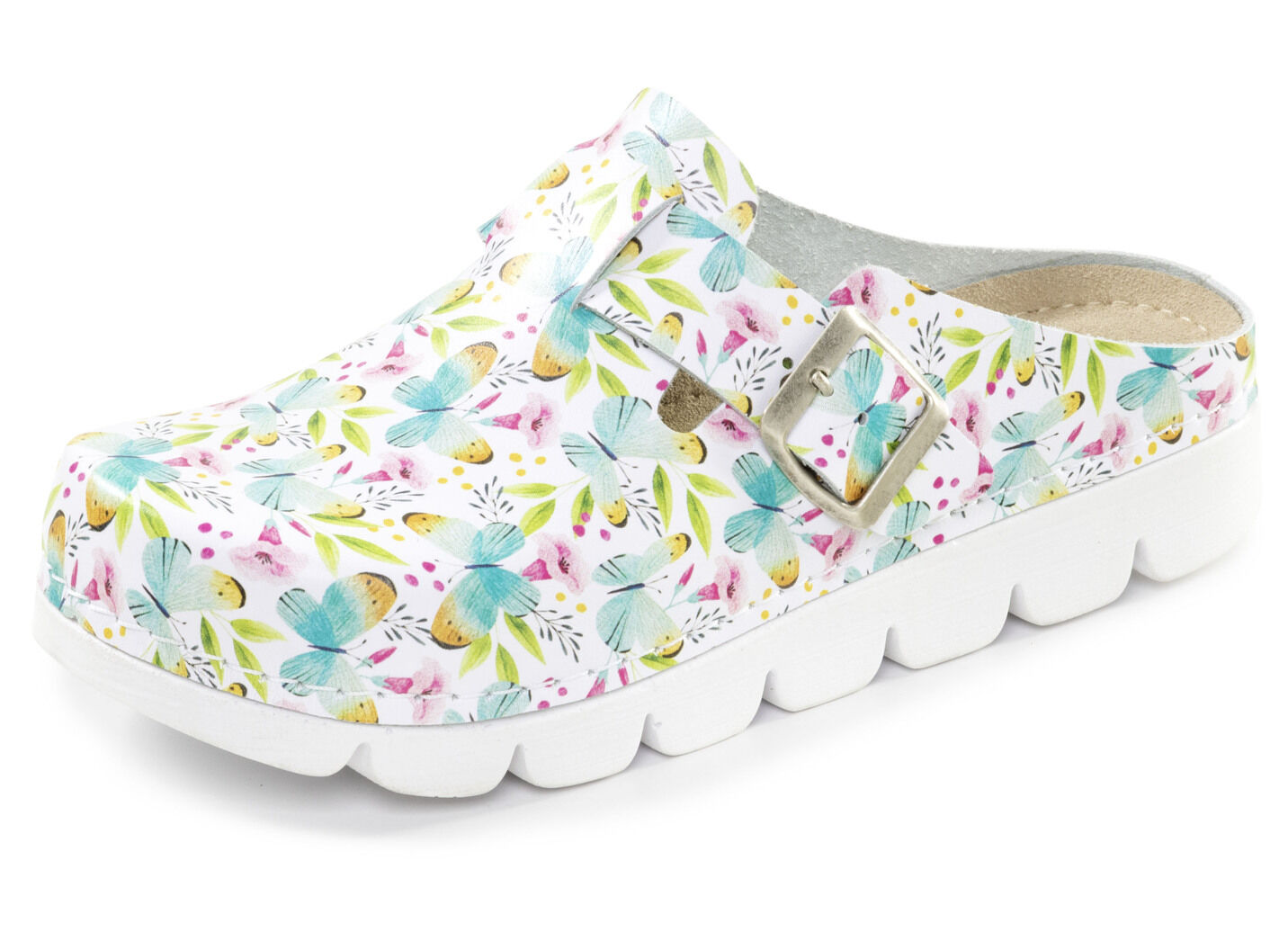 Klassische Damen-Clogs, mit anatomisch, gepolstertem Fussbett