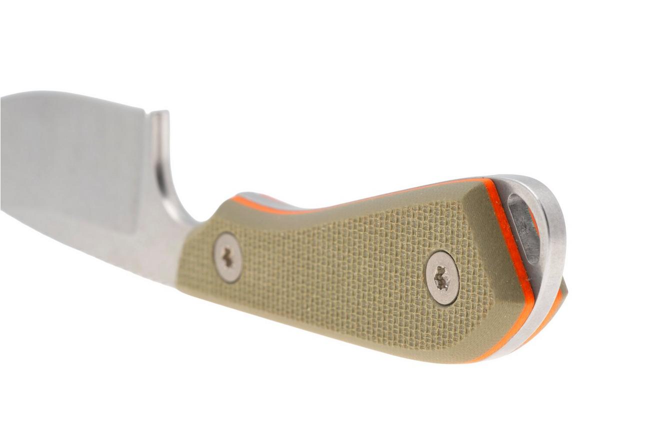 White River M1 Backpacker Pro WRM1-TGO Green/Orange G10, Kydex schede, nekmes