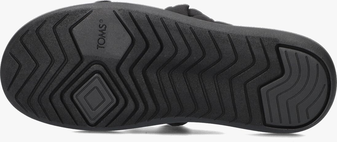 TOMS zwarte toms slippers alpargata mallow crossover knot
