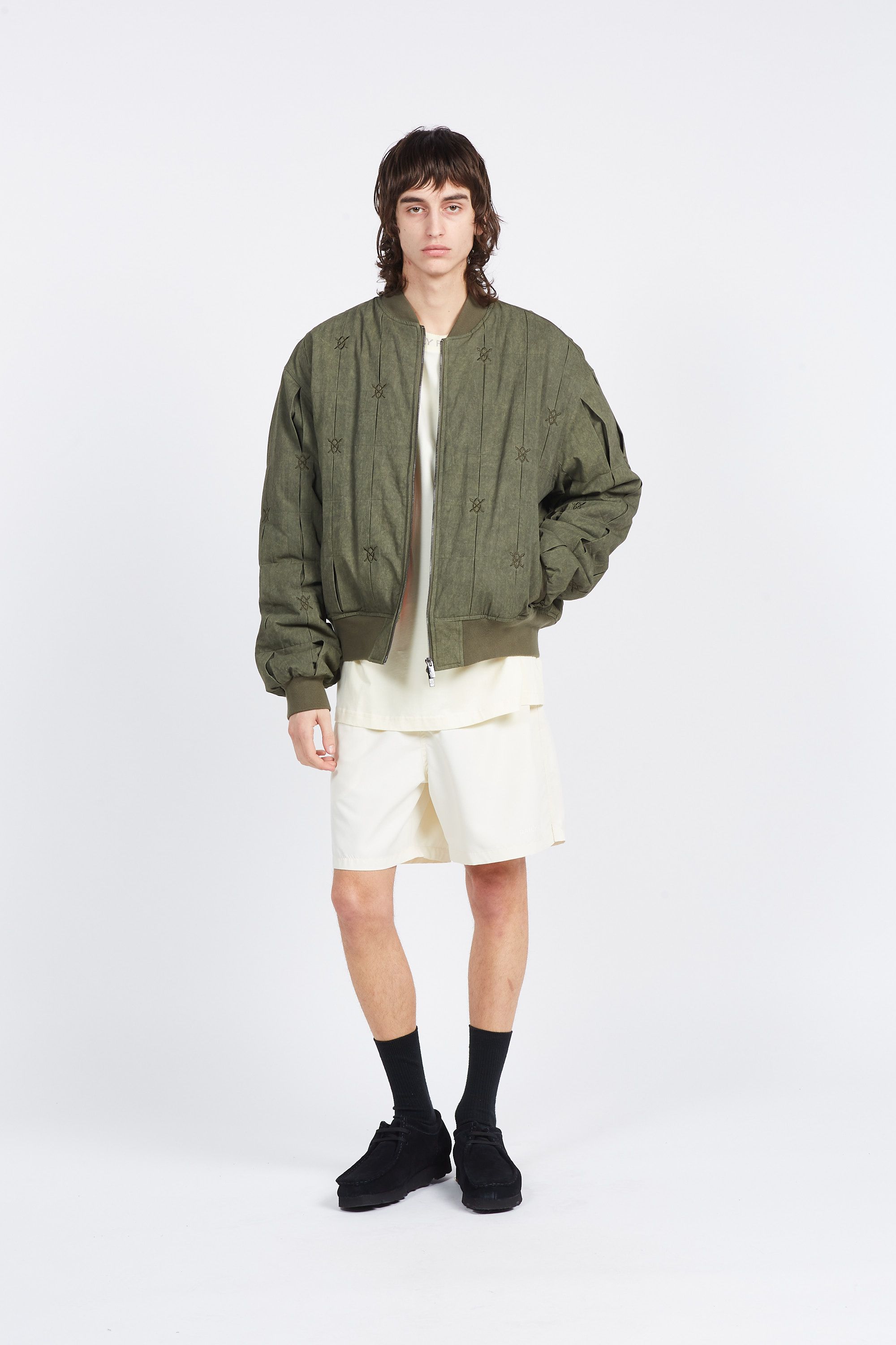 Daily Paper Veste rasal bomber jacket Vert