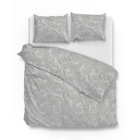 Dekbedovertrek Paisley di Lino - Dove Grey