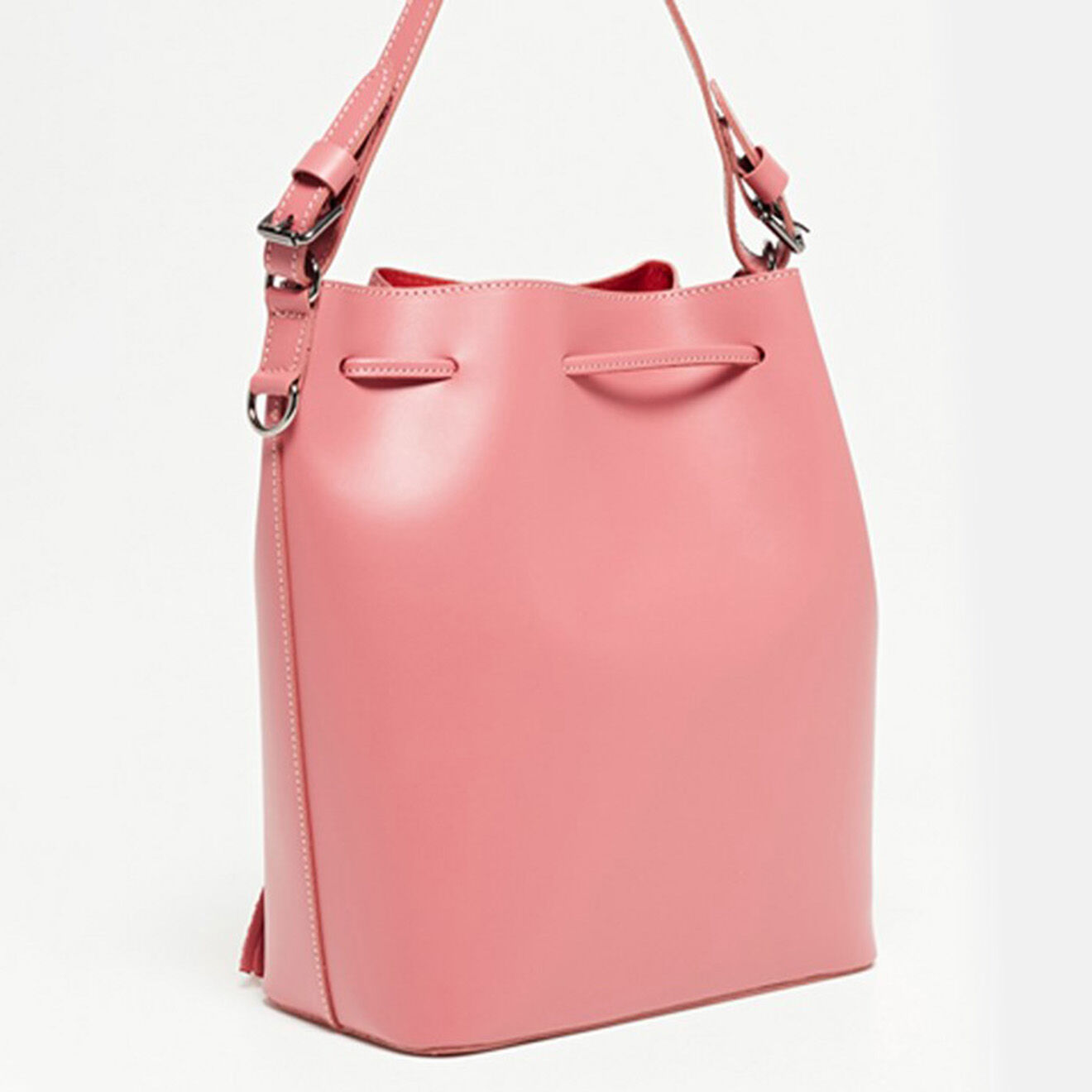 Christian Laurier Sac seau en Cuir Brigit rose - 30x13x26 cm