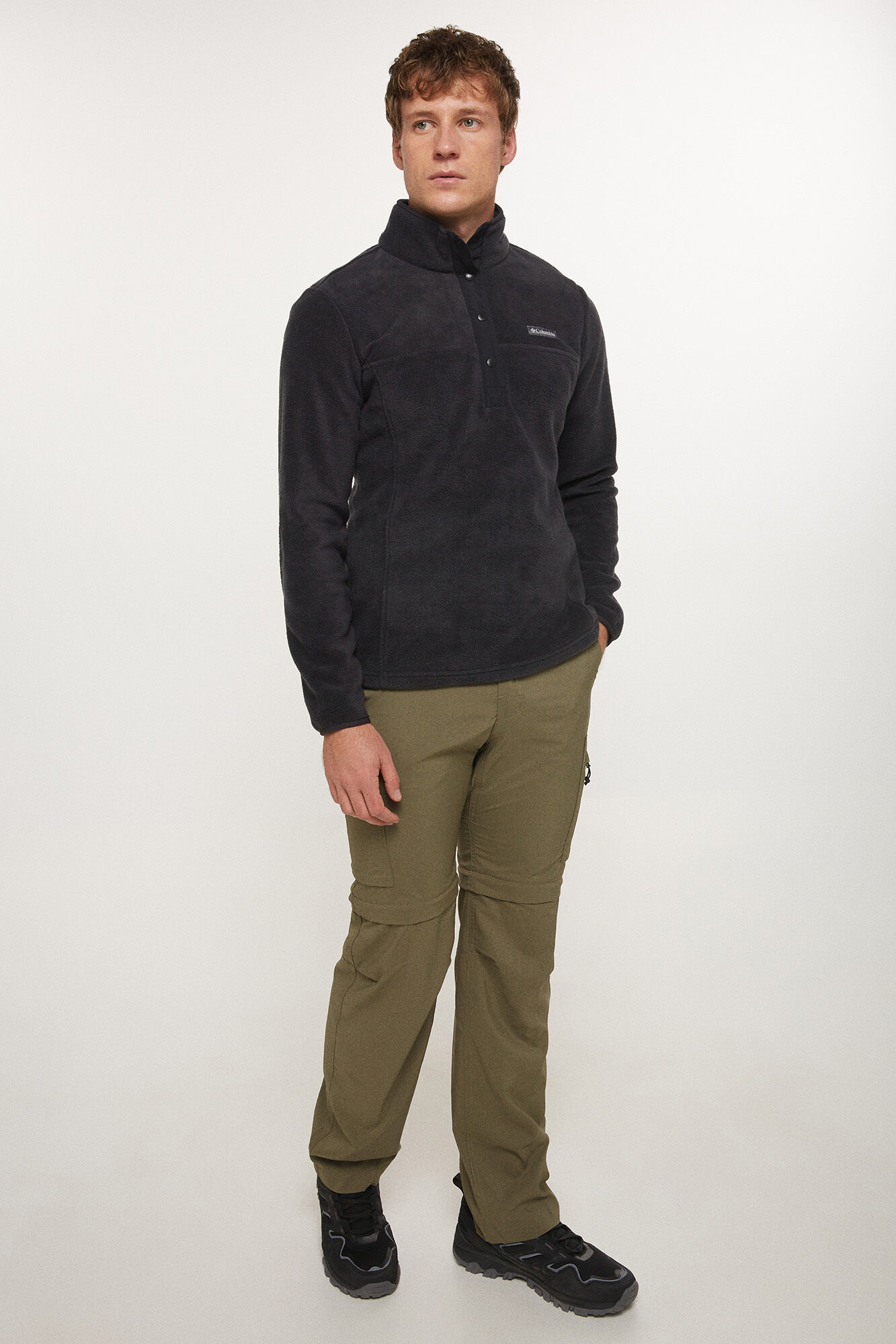 Fleece Columbia™ Benton Springs™ com fecho de pressão médio