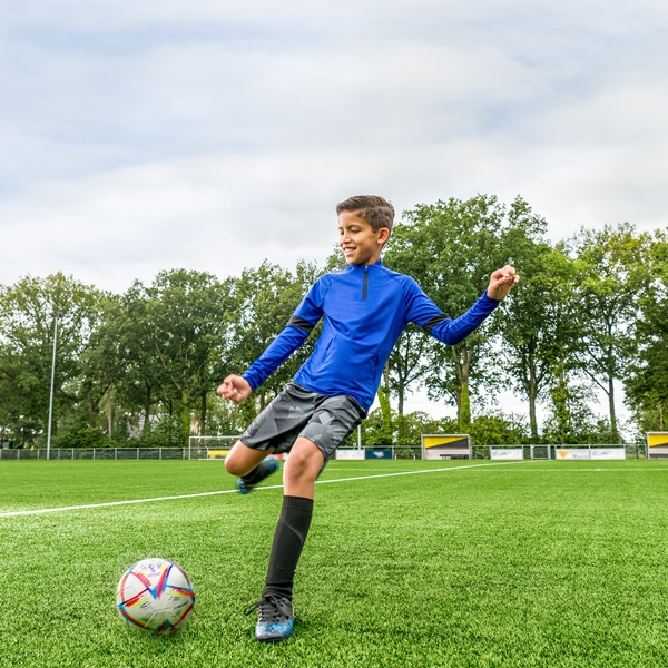 Dutchy kinder voetbal pully blauw