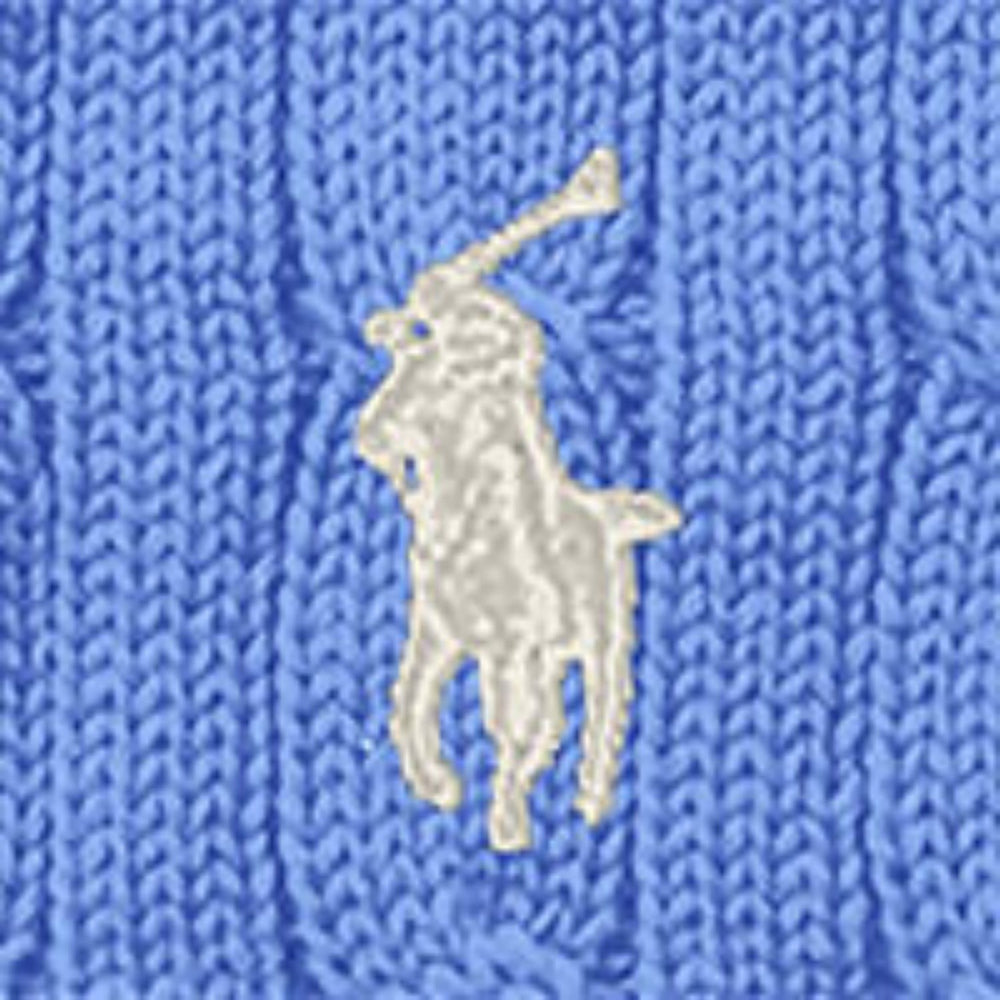 Køb Ralph Lauren Baby Harbor Island Blue Cable Sweater