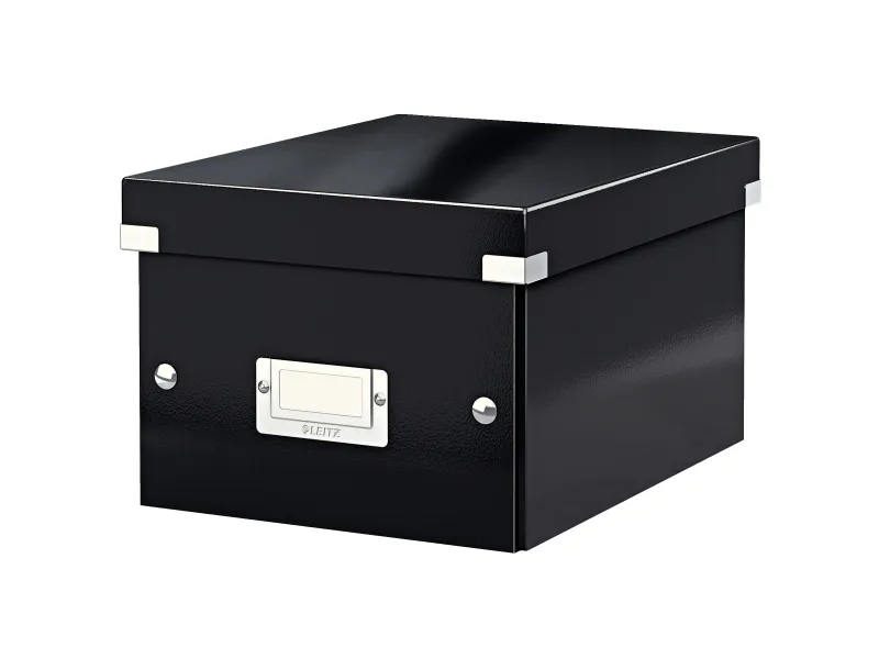 Leitz Click & Store WOW Small opbevaringsboks, 84% recirkuleret karton Sort