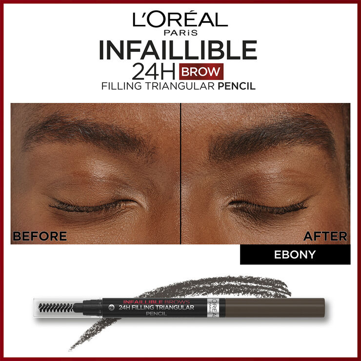 L'Oréal Paris Infaillible Brows 24H Filling Triangular Pencil Ebony 1. 0