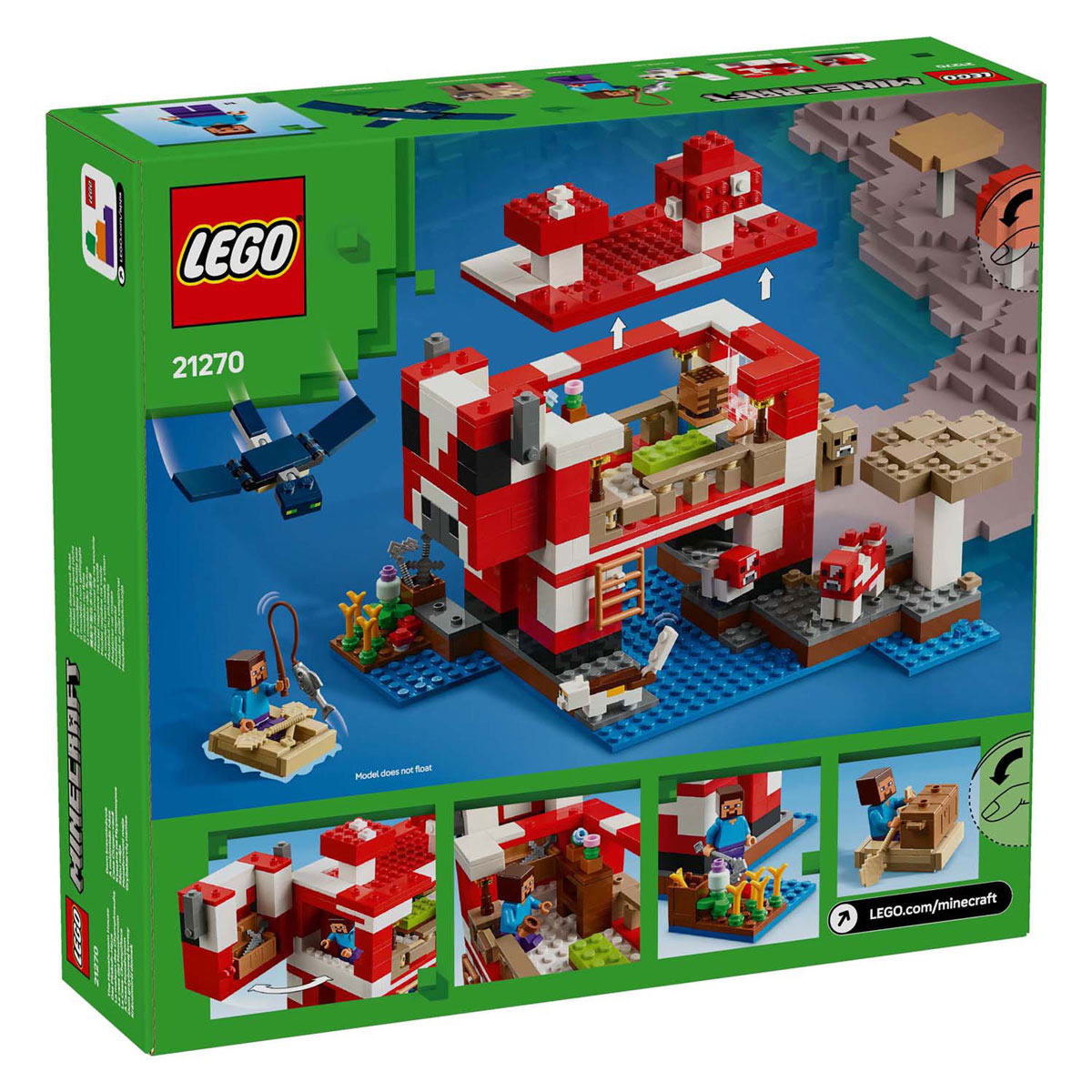 LEGO Minecraft 21270 Het Mooshroom Huis