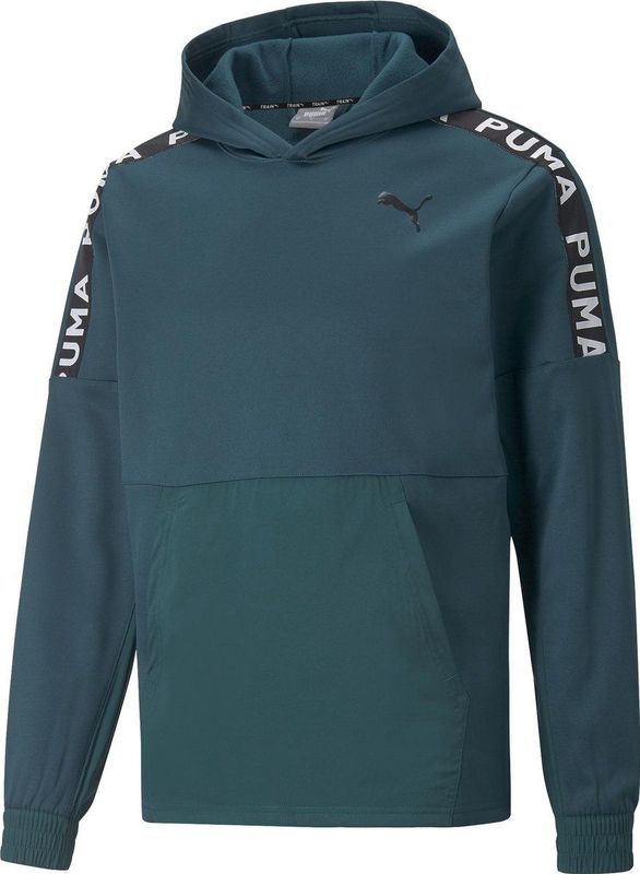 Puma - PWRFleece Hoodie - Heren - Zwart - Fleece - Capuchon
