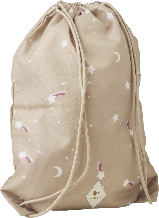 Fabelab String Bag - Shooting Star - Caramel Multi print
