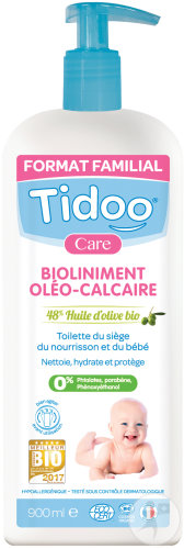 Tidoo Care Bioliniment Oléo-Calcaire Huile D'Olive Bio Flacon Pompe 900ml