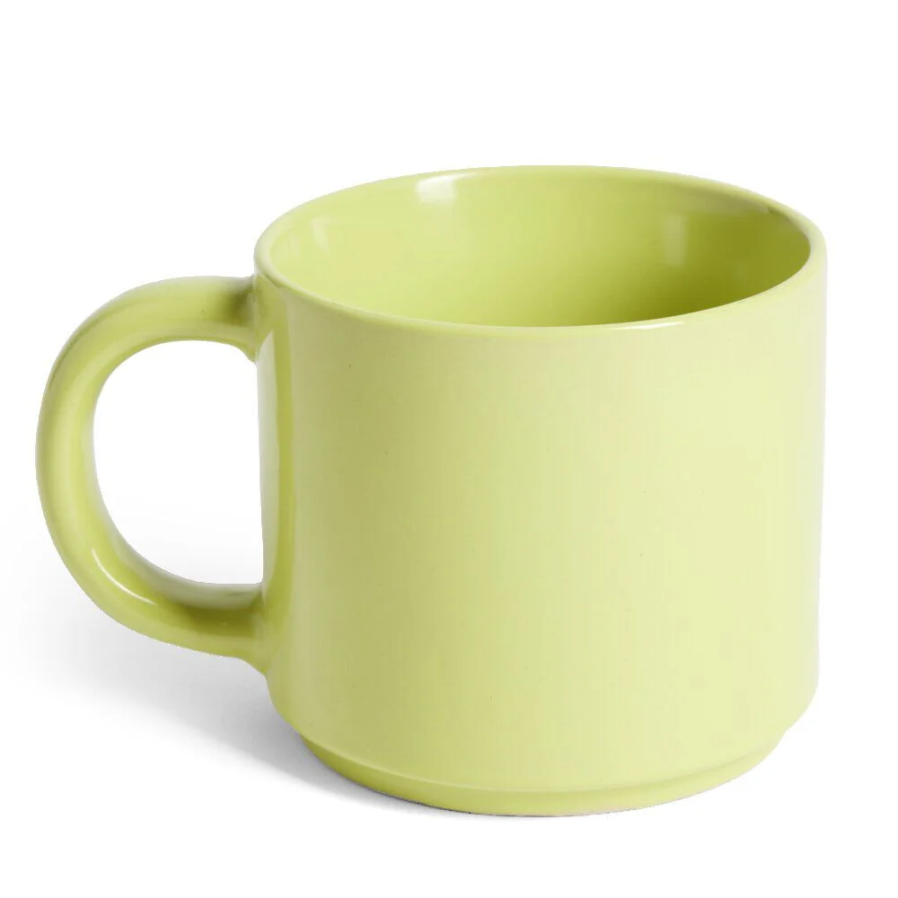 Mug grès jaune 500mL Ø9xH8cm
