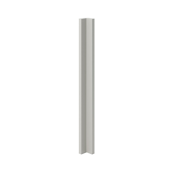 Fileur d'angle haut Stevia gris clair mat H. 71,5 cm Caraway Innovo GoodHome