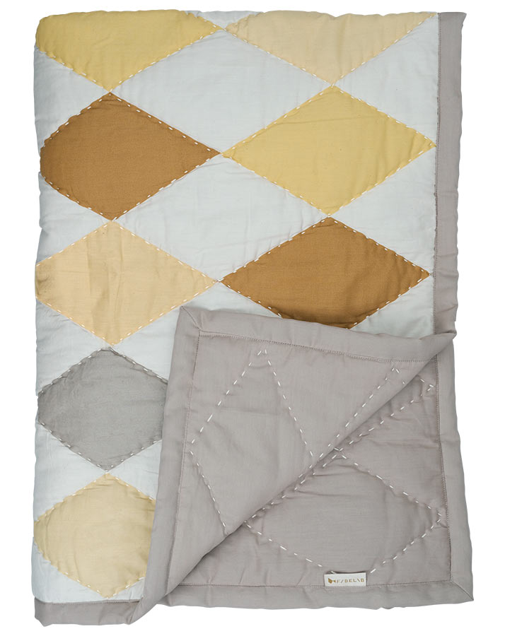 Schmusedecke DIAMOND  YELLOW MIX (110x140)